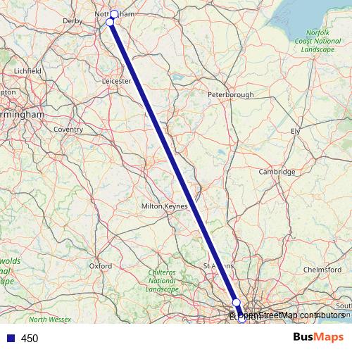 450 bus Line Map