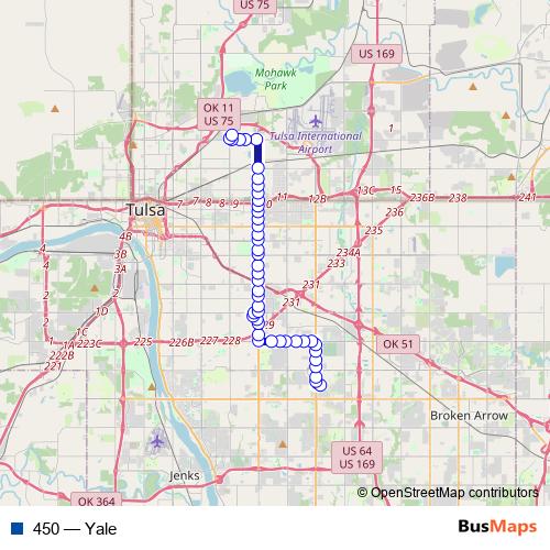 450 bus Line Map