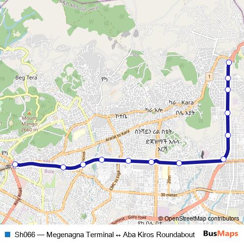 Sh066 bus Line Map