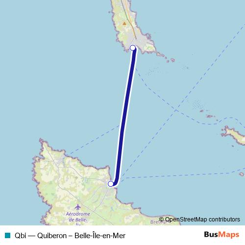 Qbi ferry Line Map