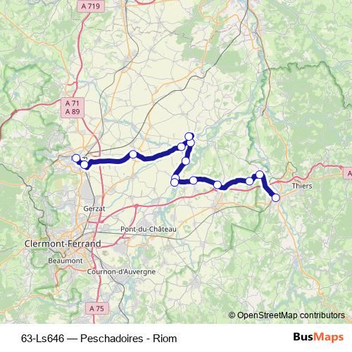 63-Ls646 bus Line Map