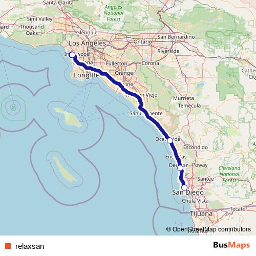 relaxsan bus Line Map