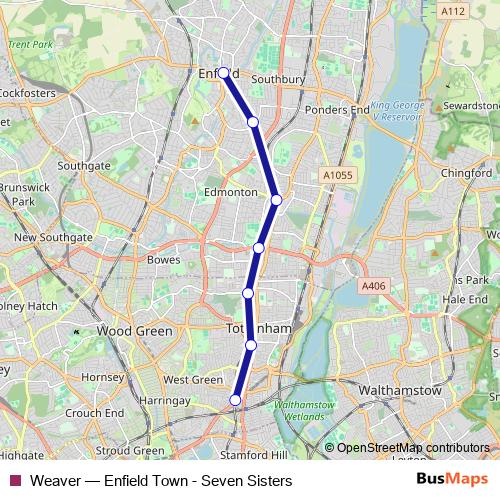 Weaver bus Line Map