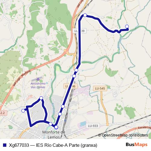 Xg677033 bus Line Map