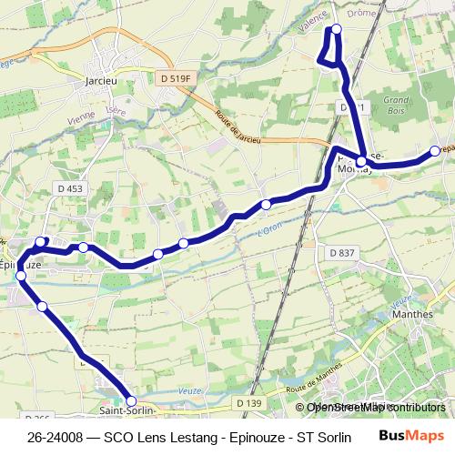 26-24008 bus Line Map