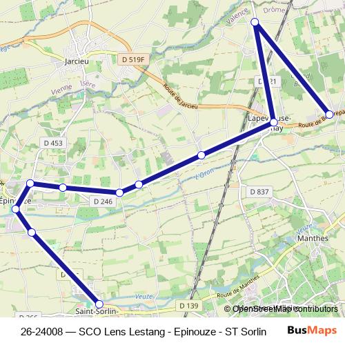 26-24008 bus Line Map