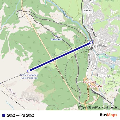 2052 cable-car Line Map