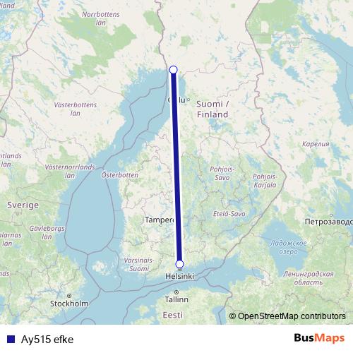 Ay515 efke air Line Map