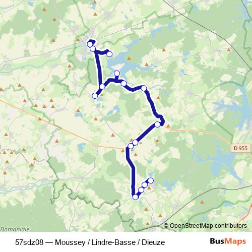 57sdz08 bus Line Map