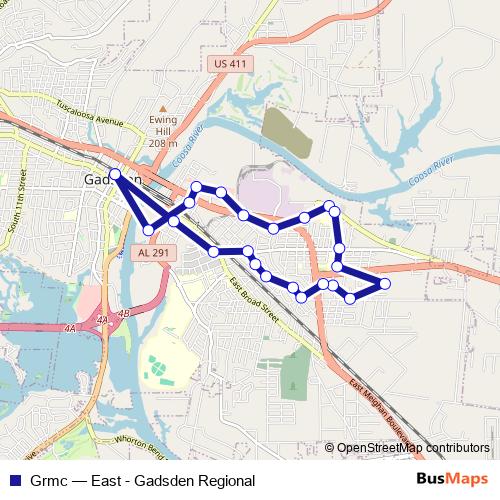 Grmc bus Line Map