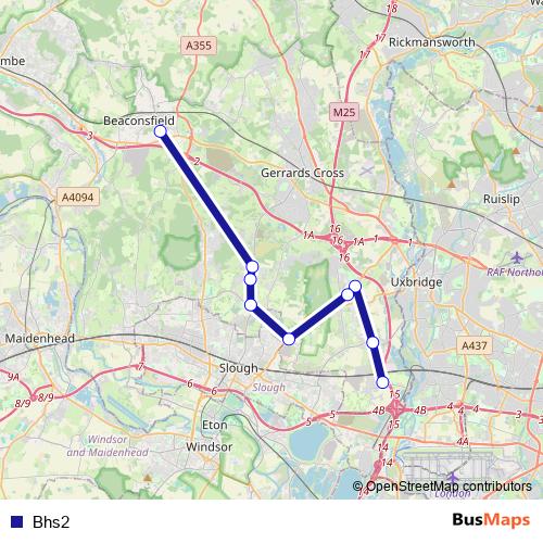 Bhs2 bus Line Map