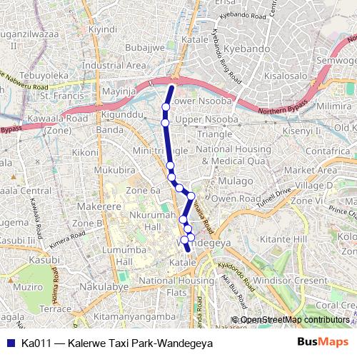 Ka011 bus Line Map