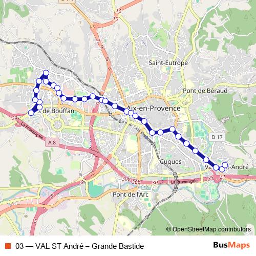 03 bus Line Map