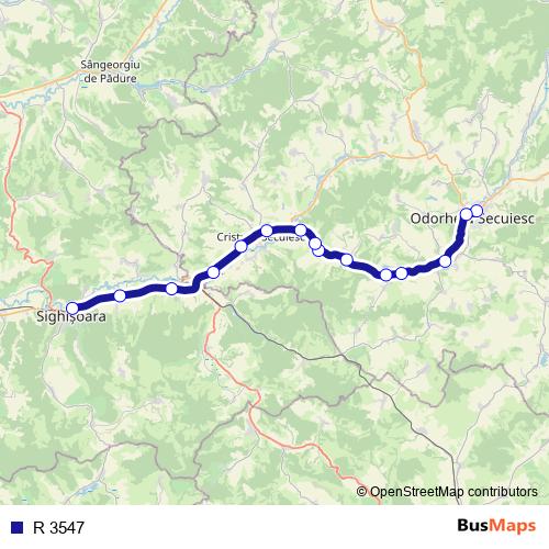 R 3547 rail Line Map