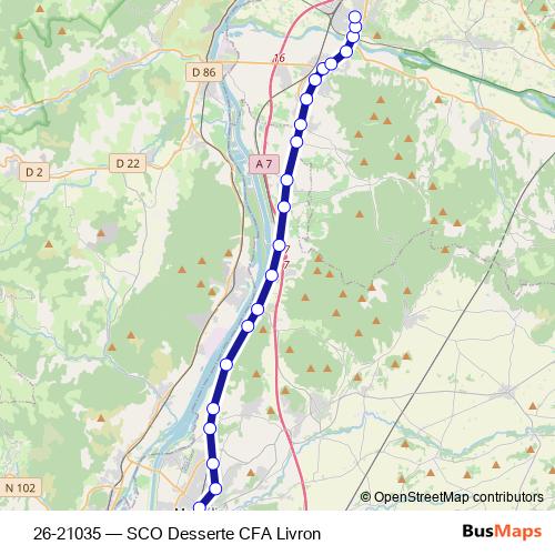 26-21035 bus Line Map