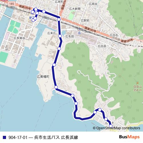 904-17-01 bus Line Map