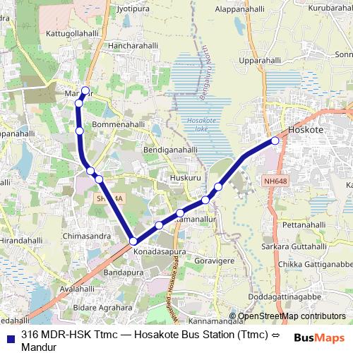 316 MDR-HSK Ttmc bus Line Map