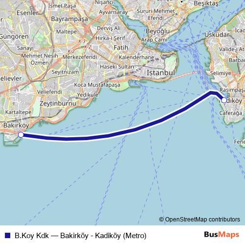 B.Koy Kdk ferry Line Map