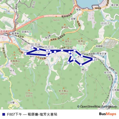 F807下午 bus Line Map