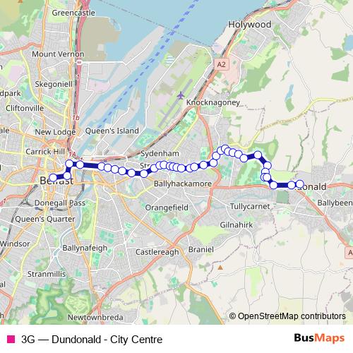 3G bus Line Map
