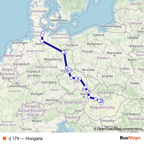 rj 174 rail Line Map