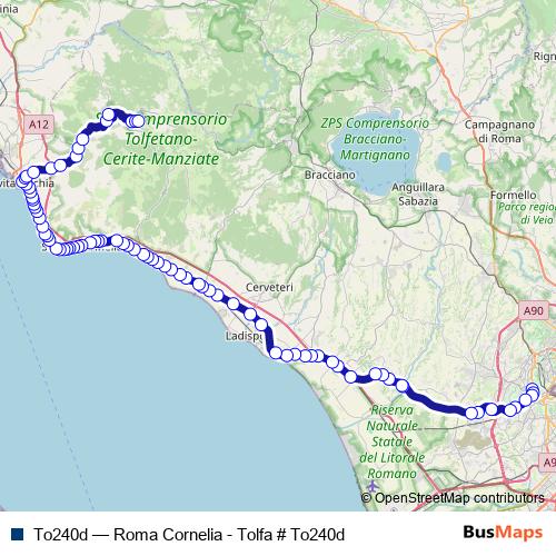 To240d bus Line Map