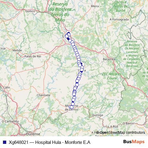 Xg648021 bus Line Map