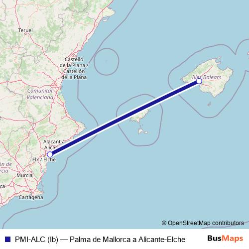 PMI-ALC (Ib) air Line Map