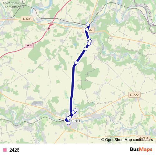 2426 bus Line Map