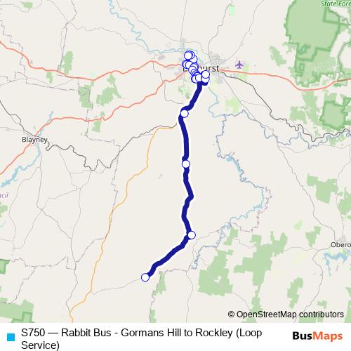 S750 bus Line Map