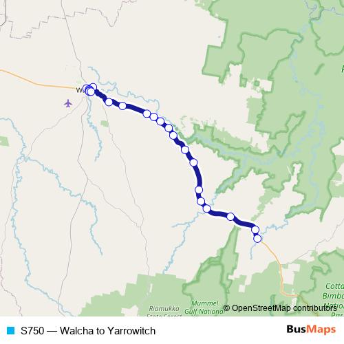 S750 bus Line Map