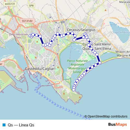 Qs bus Line Map