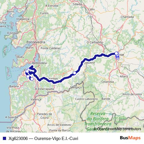 Xg623006 bus Line Map