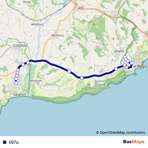 897a bus Line Map