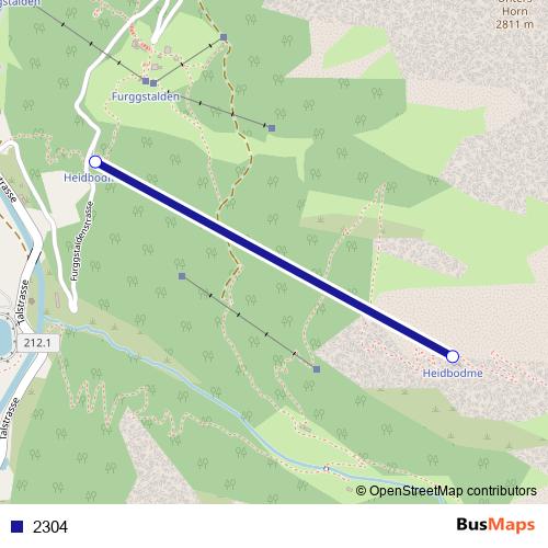 2304 cable-car Line Map