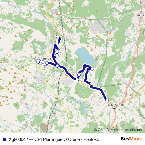 Xg800042 bus Line Map