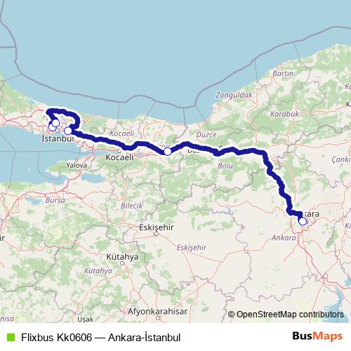 Flixbus Kk0606 bus Line Map