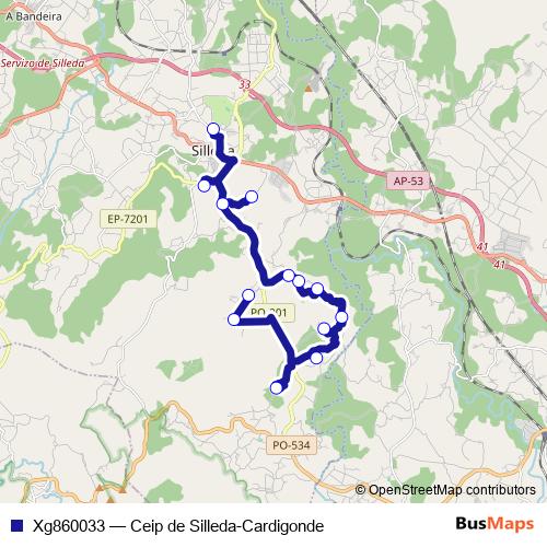 Xg860033 bus Line Map