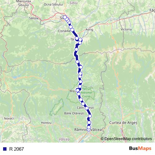 R 2067 rail Line Map