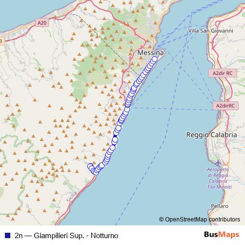 2n bus Line Map
