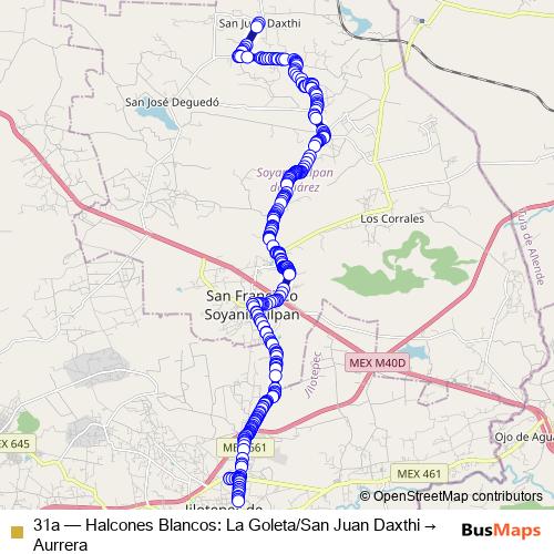 31a bus Line Map