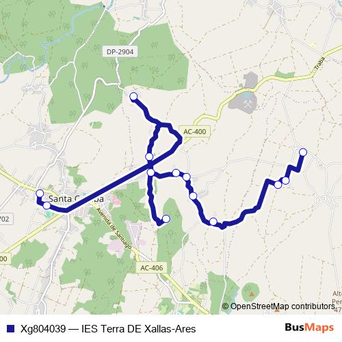 Xg804039 bus Line Map