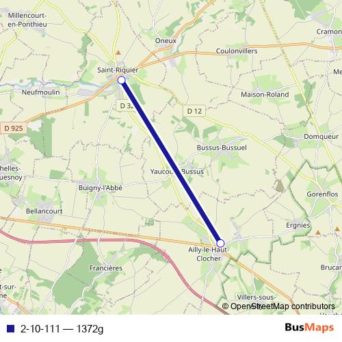2-10-111 bus Line Map
