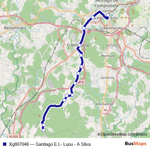Xg807046 bus Line Map