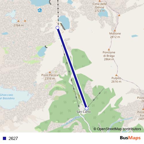2627 cable-car Line Map