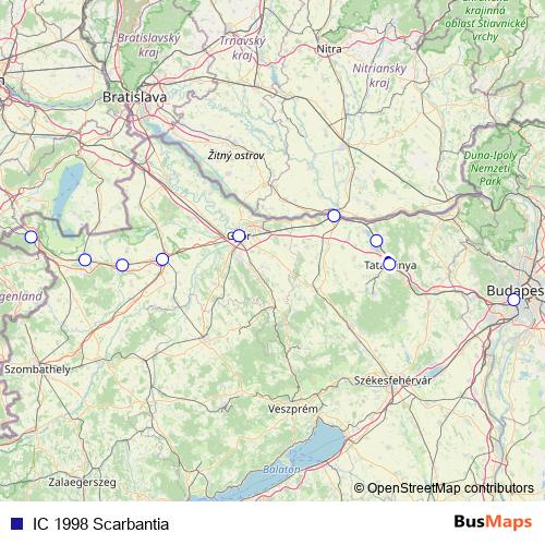 IC 1998 Scarbantia rail Line Map