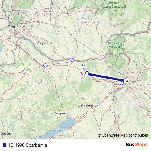 IC 1998 Scarbantia rail Line Map