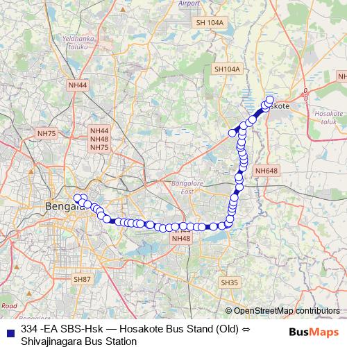 334 -EA SBS-Hsk bus Line Map