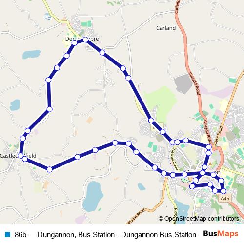 86b bus Line Map
