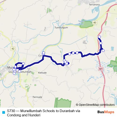 S730 bus Line Map
